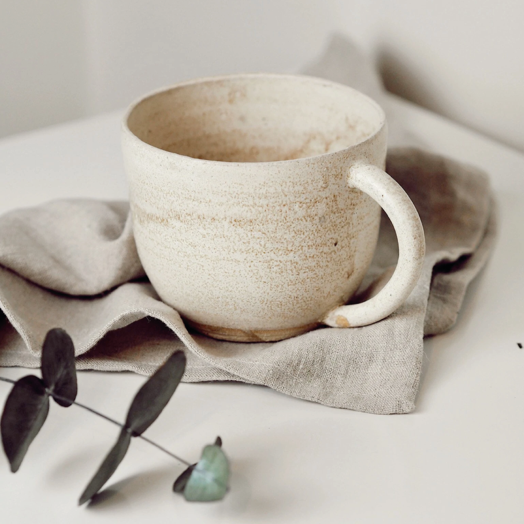 Handmade Ceramic Mug - Cream